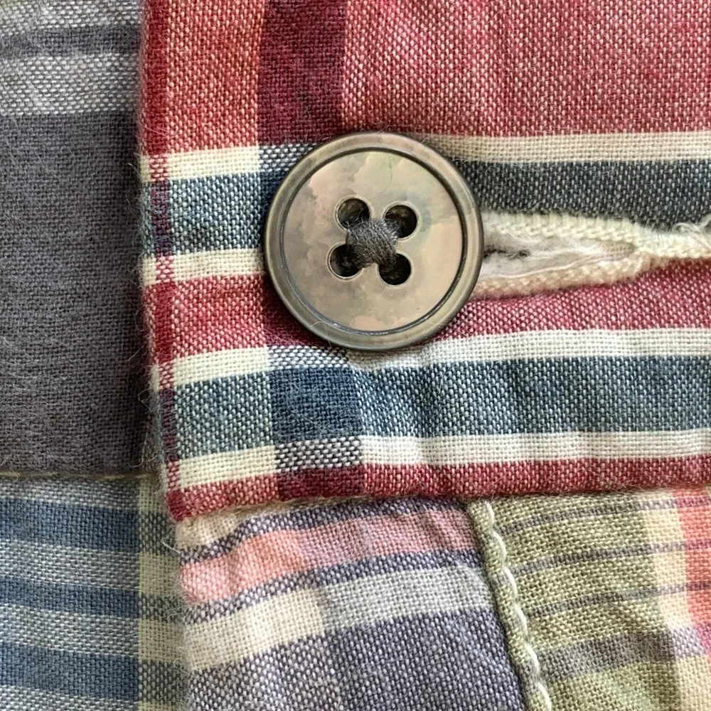 Polo Ralph Lauren Mens 32 Authentic India Madras Plaid Chino Shorts Preppy